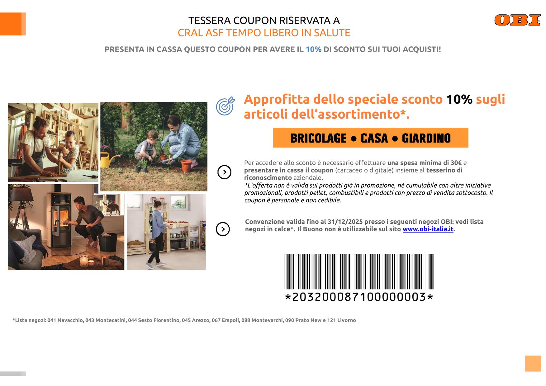 Convenzione con OBI